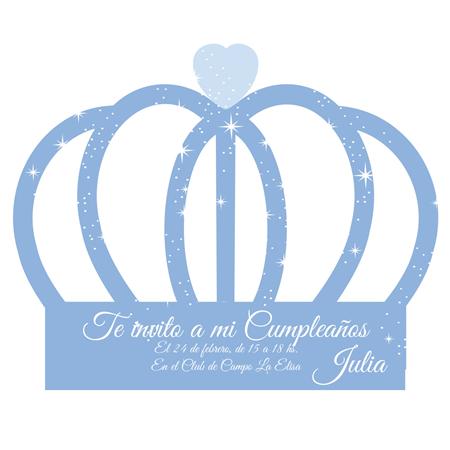 Invitación Corona Cenicienta. Pers